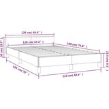  Posteljni okvir z vzglavjem taupe 120x190 cm tkanina, (21142680) | Shoptok.si
