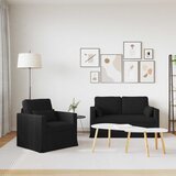  Set sofe 2 pcs Crna 139 x 78 x 80 cm tkanina | shoptok.hr