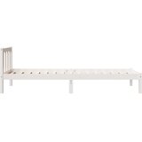  Okvir kreveta bez madraca bijeli 80 x 210 cm masivna borovina | shoptok.hr