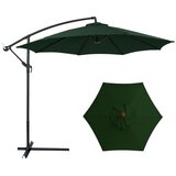  Vrtni suncobran s podesivim nagibom 350 x 250cm - zeleni Slike