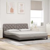  Okvir kreveta s LED-om bez madraca Taupe 180x200 cm tkanina | shoptok.hr