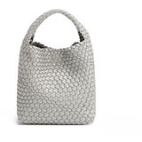 NoduNadu Ženska torba s torbicom Juni srebrna 22x21x12 cm NN1000 | shoptok.hr