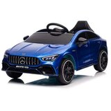  Dečiji auto Mercedes CLA 45 AMG sa kožnim sedištem i mekim gumama – Plavi Cene