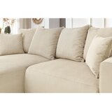 Bobochic Paris Krem baršunasti kutna garnitura Enjoy – | shoptok.hr