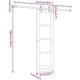  Klizna vrata ORKDAL Prirodna 61 x 198 5 cm Masivna borovina | shoptok.hr