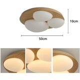  Brilagi - LED plafonsko svetlo VISBY WOOD LED/36W/230V prečnik 50 cm braon | Eponuda.com