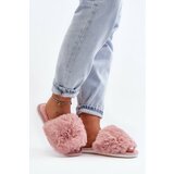 Kesi Women's slippers with fur, pink Vienitta Cene