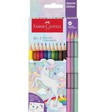 Faber-Castell Faber-Castell: Grip Unicorn set barvnih svinčnikov, 13-delni, v pastelnih barvah. | Shoptok.si
