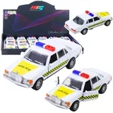 Police Car Metal Drive Opening Doors White 1:32