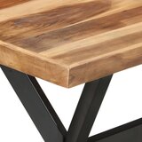  Blagovaonski stol 140 x 70 x 75 cm od masivnog drva s premazom | Eponuda.com