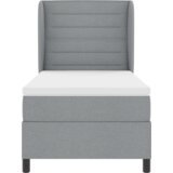  Krevet s opruga kutije Svjetlosiva 90 x 200 cm Tkanina | shoptok.hr