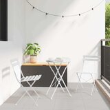  Sklopiva stolica za vrt 2 pcs Bijelo 42 x 46 x 82cm Metal | shoptok.hr