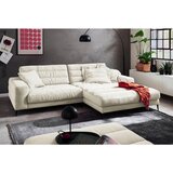 Pure Home Lifestyle SEDEŽNA GARNITURA, rebrasti žamet bela | Shoptok.si