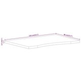 vidaXL mizna plošča ukrivljena 110x80x2,5 cm trden mangov les | Shoptok.si