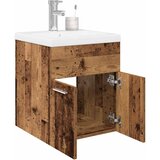  Ormarić za sudoper ugradbenim umivaonikom i slavinom Staro drvo Smeđa 41 x 38.5 x 46 cm | Shoptok.si