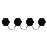Lessentiel Maison zidna vešalica Hexagon, 60x16cm, Crna Cene