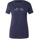 Armani Exchange Majica mornarsko plava / svijetloplava / antracit siva / menta