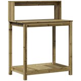  Miza za sajenje s policami 82,5x50x109,5 cm impreg. borovina | Shoptok.si