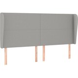  Uzglavlje s ušima svjetlosivo 163x23x118/128 cm od tkanine | Eponuda.ba