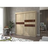 ADRK Klizni ormar BATIA s lakobel staklom 200 cm - SONOMA-OKOLADNI LACOBEL | shoptok.hr