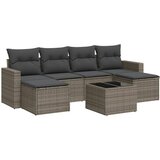  7-dijelni set vrtnih sofa sivi od poliratana | shoptok.hr