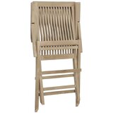  Sklopive vrtne stolice 2 kom sive 56x61x89 cm masivna tikovina | shoptok.hr