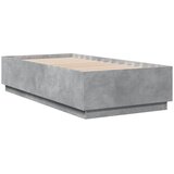  Okvir kreveta s LED svjetlima 90 x 190 cm od konstruiranog drva | Eponuda.com