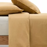 Kave Home Senf žuta posteljina za krevet za jednu osobu/za produženi krevet od pamučnog perkala 150x220 cm Sifinia –
