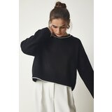Happiness İstanbul Women's Black Basic Knitwear Sweater Cene