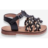 Boto Children's Velcro Sandals With Stripes Black Sammy | ePonuda.com