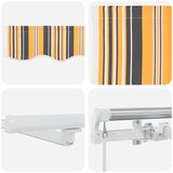  Povlačivi tende Šareni 350 x 250 cm Tkanina i Aluminij | shoptok.hr