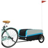 Prikolica za bicikl crno-plava 45 kg željezna | shoptok.hr