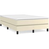 Boxspring - Krevet s oprugama i madracem krem 120x200 cm od umjetne kože - Krema 120 x 200 cm 25 cm | shoptok.hr