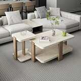 Hanah home klub sto Via 20454, 40,9 cm, travertin / Rahle | Eponuda.com