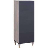 vidaXL Highboard Siva i zlatna 40 x 33,5 x 110 cm Čvrsto drvo manga | shoptok.hr