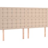  Box spring postelja z vzmetnico kapučino 200x200 cm um. usnje, (20893206) | Shoptok.si
