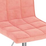  Okretne blagovaonske stolice 4 kom ružičaste baršunaste | shoptok.hr