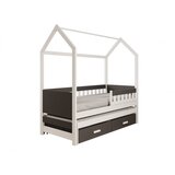 ADRK Otroka postelja Hika Jaspis z vzmetnico 97 cm - BELA-ANTRACIT | Shoptok.si