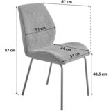 Lesnina-XXXL stol hilde, temno siva | Shoptok.si