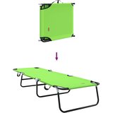  Sklopiva ležaljka za sunčanje Zelena 188 x 57 x 86,5 cm | shoptok.hr