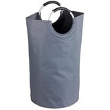 Wenko 3440803100 - Korpa za veš JUMBO 38x72 cm antracit/srebrna/crna | Eponuda.com