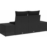  Vrtni kauč s jastukom Crna 184 x 62 x 69 cm poliratan | shoptok.hr