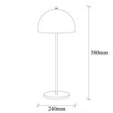 Opviq Namizna svetilka v zlati barvi s kovinskim senčilom (višina 58 cm) Can – | Shoptok.si