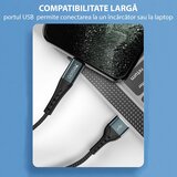 Yesido Podatkovni kabel (CA-62) - USB na Lightning, 2,4 A, 1,2 m - črn | Shoptok.si