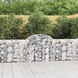 vidaXL Lučne gabionske košare 6 kom 200x30x80/100 cm pocinčano željezo Cijene