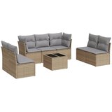  8-dijelni set vrtnih sofa od poliratana s jastucima bež | shoptok.hr