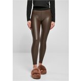 UC Curvy Ladies Faux Leather High Waist Leggings brown | shoptok.hr