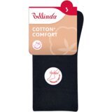 Bellinda COTTON COMFORT SOCKS - Women's cotton socks with comfortable hem - black | shoptok.hr