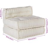  Modularna sofa 4 pcs Krem Tkanina | Eponuda.com