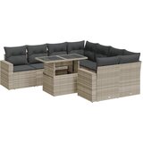  9-dijelni set vrtnih sofa od poliratana s jastucima svjetlosivi | shoptok.hr